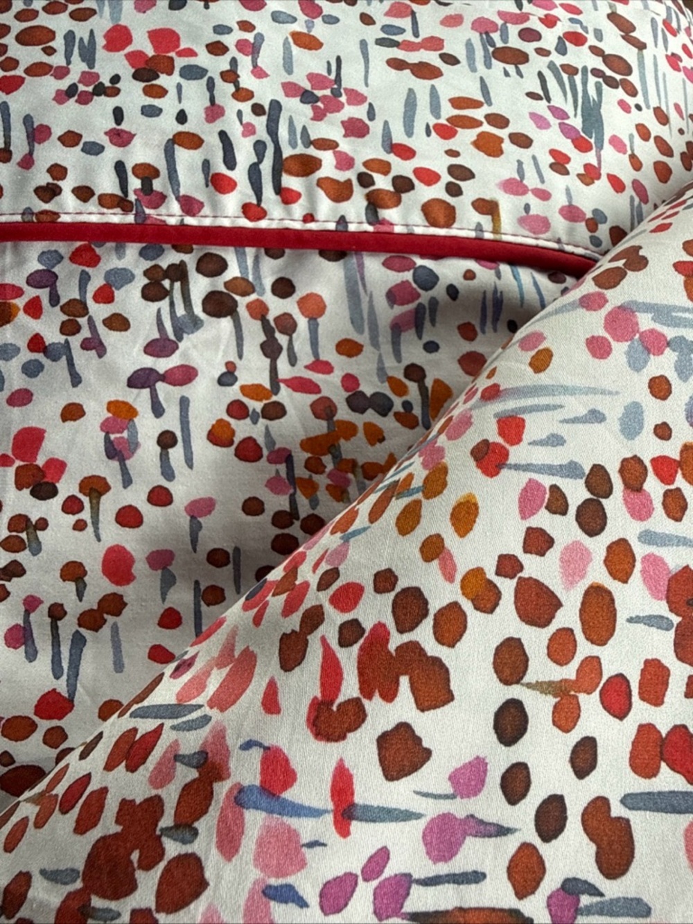 Anne de Solene French Luxury Dot Print Flat Sheet -Elegant Refined Bedding